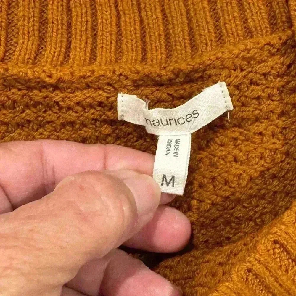 Maurice’s Off The Shoulder Burnt Orange Sweater Women’s Size Medium - Picture 5 of 5